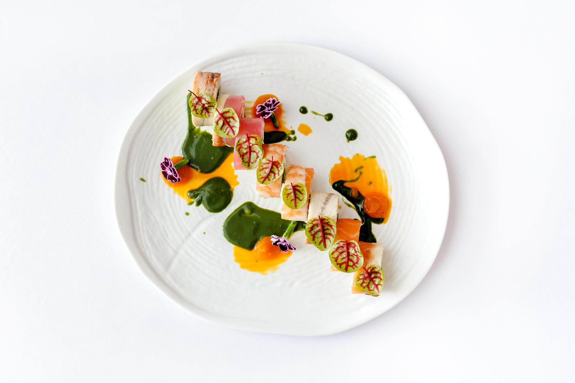 Plated seasonal dish with modern styling